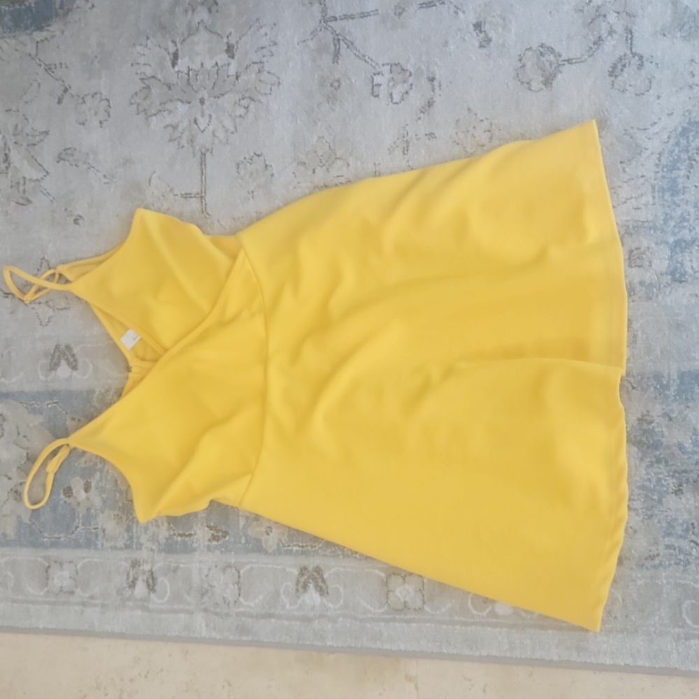 Yellow Sleeveless Dress